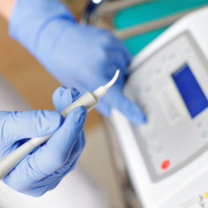 A dental diode laser in a dental clinic