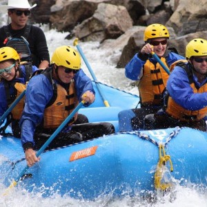 Amanda & Family White Water Rafting in Colorado.