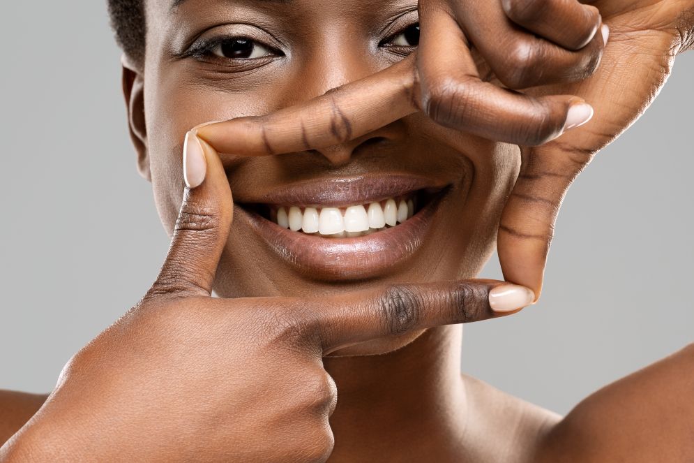 A woman with beautiful white teeth