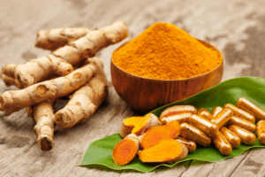 a bowl of turmeric